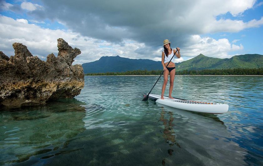 SUP Around Benitiers Island at Le Morne Peninsula